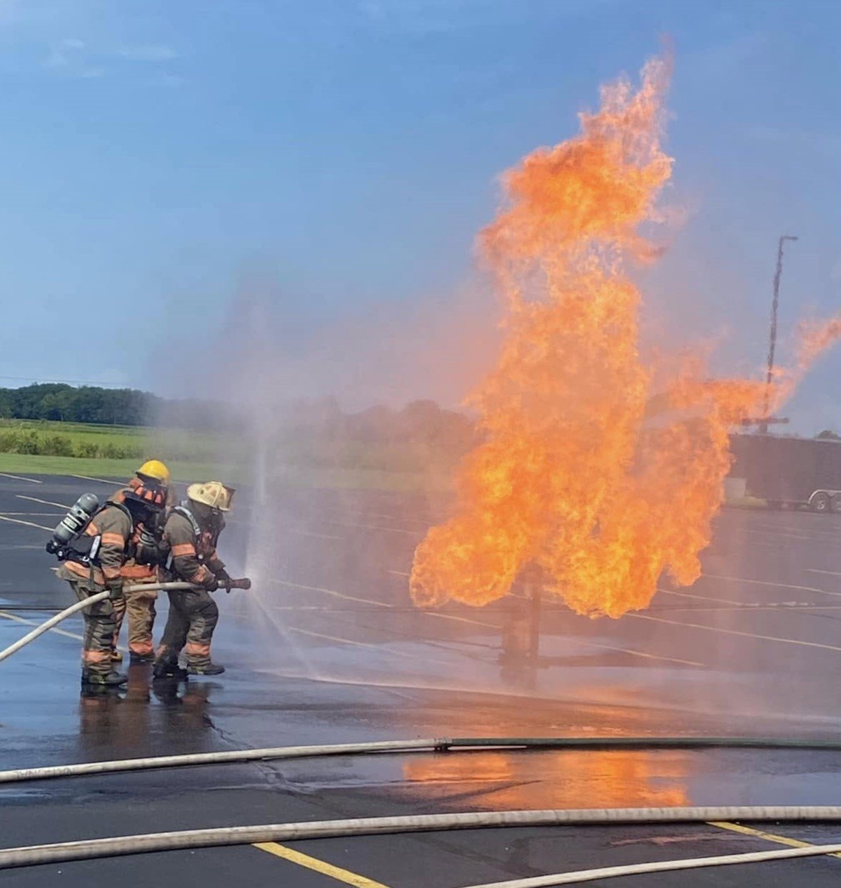 Hazelton Township firefighters